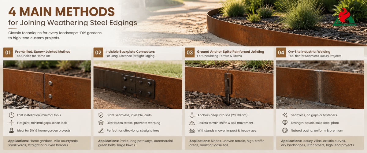 4 Main Methods for Joining Weathering Steel Edgings